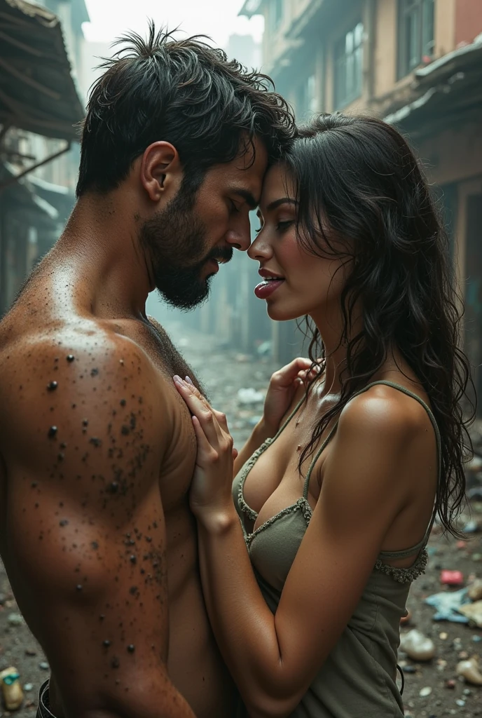 (muscular woman,green skin,superhero,She-Hulk,looking at viewer,doggy style sex position,male protagonist,Superman,hyperrealistic,cinematic lighting,dramatic pose,ultra-detailed,8k,photorealistic,epic,masterpiece)