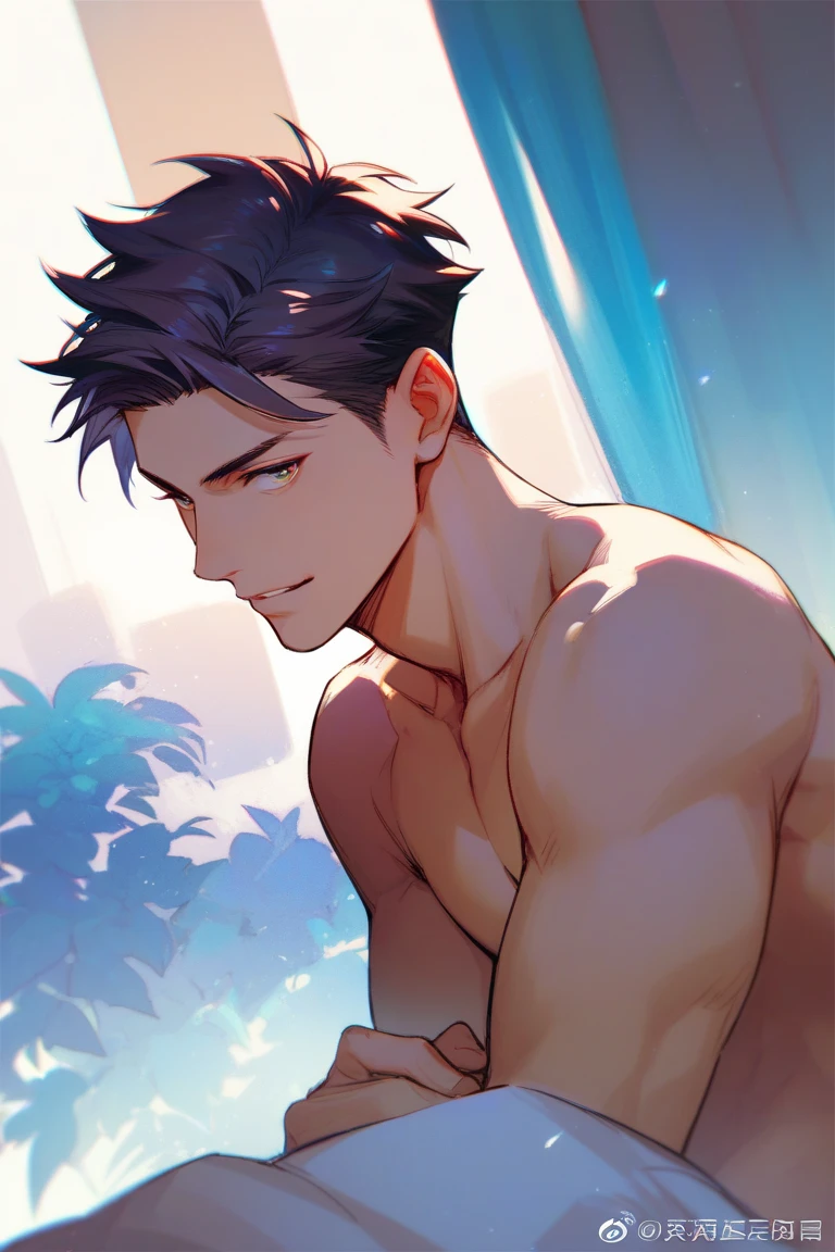 White socks handsome guy，Slender legs，The crotch is prominent，Abs，on the campus，and other slender legs，The crotch is prominent，White socks kissing with abs handsome