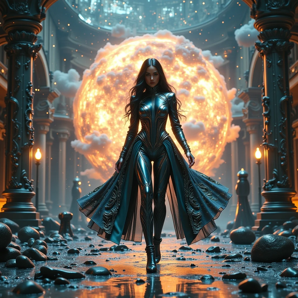 photo, [a malfunctioning teleportation experiment|a powerful witch raises an army of the dead to conquer the land] francais Pretty Woman in Green Dress, Sunset Horizon, looks towards the camera and smiling, studio 10k, photo key image by Greg Rutkowski, Bloom, dramatic lighting, bloom, medium shot, mid-shot, highly detailed, trending on  , 4k, cinematic wallpaper by Stanley   Lau, RAW (to8contrast style:1) <lora:theovercomer8sContrastFix_sd21768:0.6>  <lora:johnsondesuv2-320-e1:0.6> (oceanicrealms:1) <lora:djzOceanicRealms_LB2:0.8>