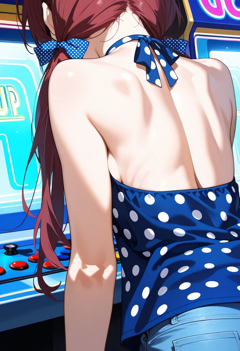 As she was wet with water, her beauty became more apparent, and her attractive body was revealed