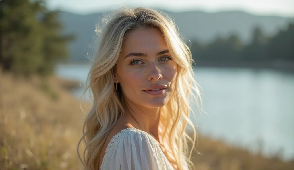 full body, blonde natural, gorgeous, beautiful girl, western, summer dress, hot bikini girl, sitting in Costa Rica beach, (masterpiece), best quality, high resolution, extremely detailed, blurred background, depth of field, cinematic lighting,