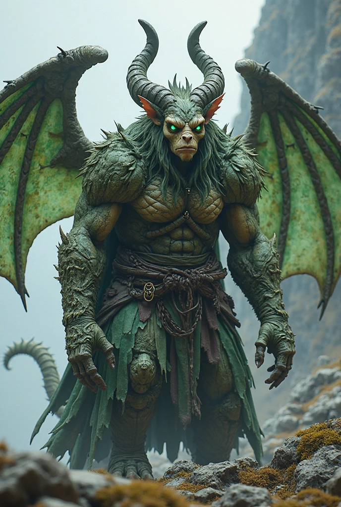 full-body-shot,kobold,natural skin textures, hyper realisitc, hyper detailed,elegant wings,wings Extremely detailed,High contrast,Realistic,Chalsedoon goblin, back view,full body length,sparas,pretty face,intricate details,realistic humid skin,extremely intricate details,anatomically correct, eyes extremely detailed, high detailed eyes,High contrast,Ultra HD,Retina,HDR,photo,photorealism,Masterpiece, natural skin textures, hyper realism,hyper detailed,High contrast,(HDR:1.4),Realism,Ultra Detailed,irina yermolova, close full body shot,16K resolution,RAW, Nikon Z9,Paul Zizka,full body length,niobium goblin,native irish,pretty face,eyebrow up,full body shot,ominous landscape,niobium gray atmosphere,by art Simon Stalenhag,Nicola Samori,(((Wangechi Mutu))),scary complicated village of stalkers,Stone Forest in Yunnan Province of Italia
