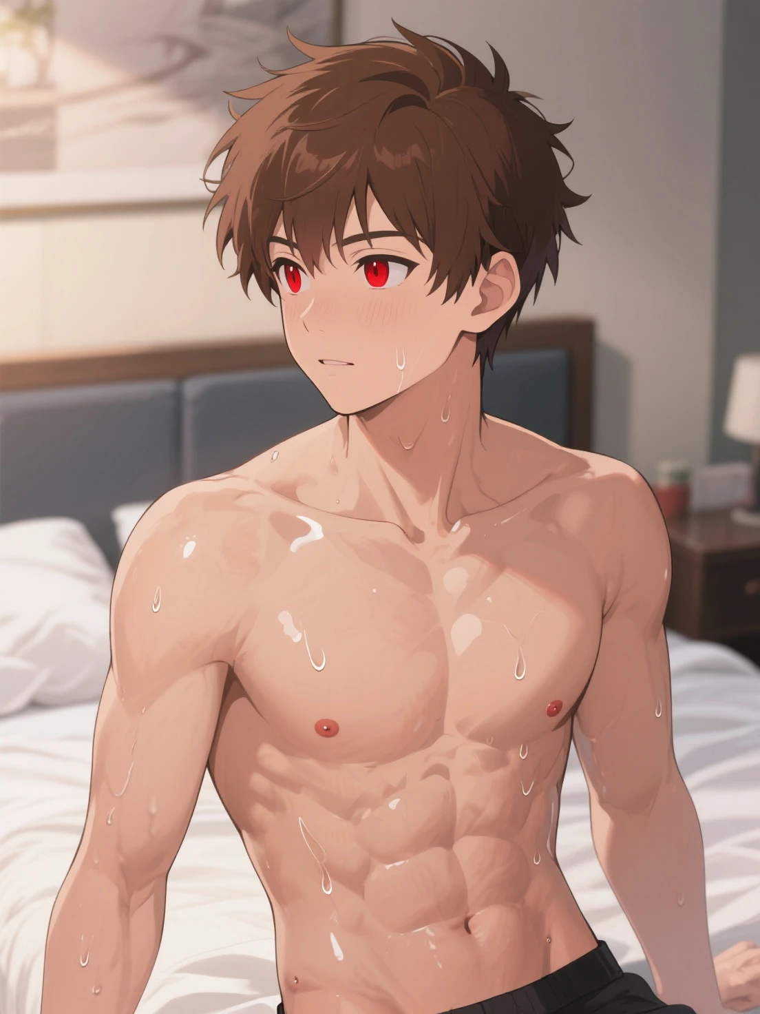 Hot guy wearind red underwear 
