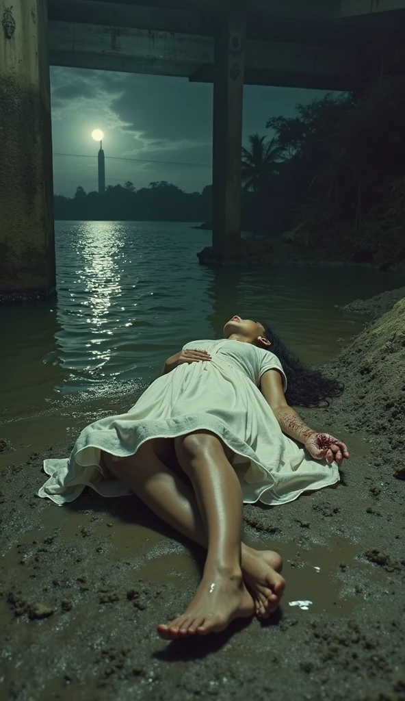 best image quality, masterpiece, ultra high resolution, (fidelity :1.4), photograph, 1 girl,[(sorrow)],white shirt, 薄dark, dark, Desperate, pity, pitiful, cinematic,tear,teardrop,(torn clothes:1.5), (wet clothes:1.4), bare shoulders,real rain,wet hair,..
