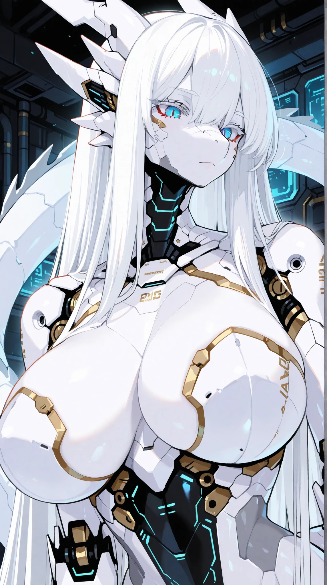 from below,Anime-style illustration of a nude woman, squat, Big Breasts,There is a cleavage,Pointed nipples,Raised genitals,Have pubic hair,Cyberpunk Anime Girl Mecha, perfect Anime Cyborg woman, ghost in the Shell'Art Style, Anime Cyborg, Git anime, Git, A mix of anime robots and organic matter, Digital Cyberpunk - Anime Art, ghost in the Shellスタイル, Cyborg Girl, She is completely nude and looks seductively at you.,