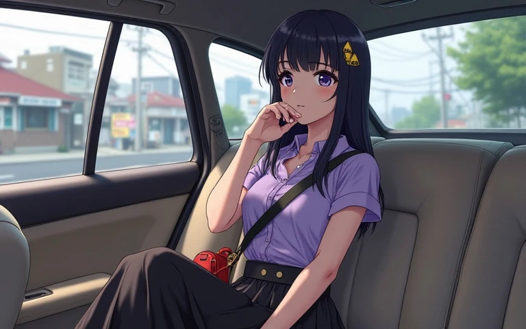 (National Foundation,Chai Li:1.3),(Official Art、best quality、Unity 8k Wallpaper、32k、 masterpiece、Ultra Detailed、high resolution,Perfect anatomical structure:1.2),(Natural soft lighting:1.2),Beautiful face and eyes,Cowboy shooting,(Focus 1woman,Solitary),18-year-old beauty、Japanese, Black Hair,Long hair,Bangs,black eyes,(tearful:1.5,cry:1.4),(Small head:1.4, Ideal body proportions:1.5,Skinny:1.2,Small breasts:1.2),(Tie with hemp rope:1.3,shot on the body:1.4,:1.4,Uniforms:1.3、Short sleeve、Sailor Suit、Pleated Mini Skirt、Loafers)、((sit,Open your legs:1.5,Open your legs:.1.5,))、Outdoor、on the street、Public image:1.5,