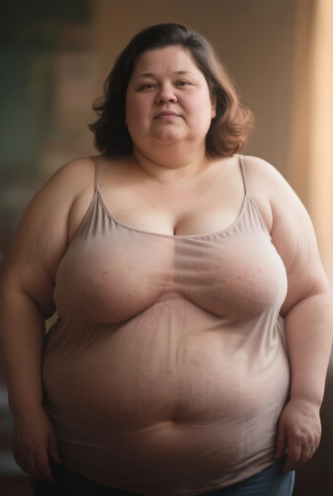 (((Photo Composition))), gravure, highest quality, Very detailed, Realistic, Very detailedskin, Perfect Anatomy, (1 Japanese MILF), (solo girl), 90 years old, big breasts, Mature Woman, Sexy, Chromo White Skin, View your viewers,(((obesity))),Double chin,(Saggy breasts),((Big belly)),nude,Thick arms,thick upper arms,Thick legs,fat girl,Pussy juice,long hair,Facial wrinkles,make up,gater ring