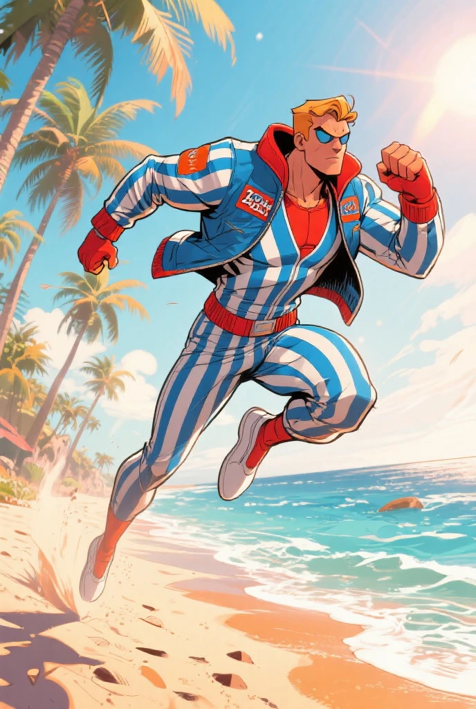 There is a man riding a surfboard on the waves, surf man