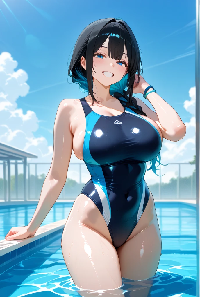 Super masterpiece,tmasterpiece,Super realistic,1girll,Beautiful Korean actress,A meticulous face,A detailed eye,二重まぶた,Get wet,Large breasts,Transparent 3 points of water,Abs,spreading thigh,crouched,Sateen,Drenched,super fit