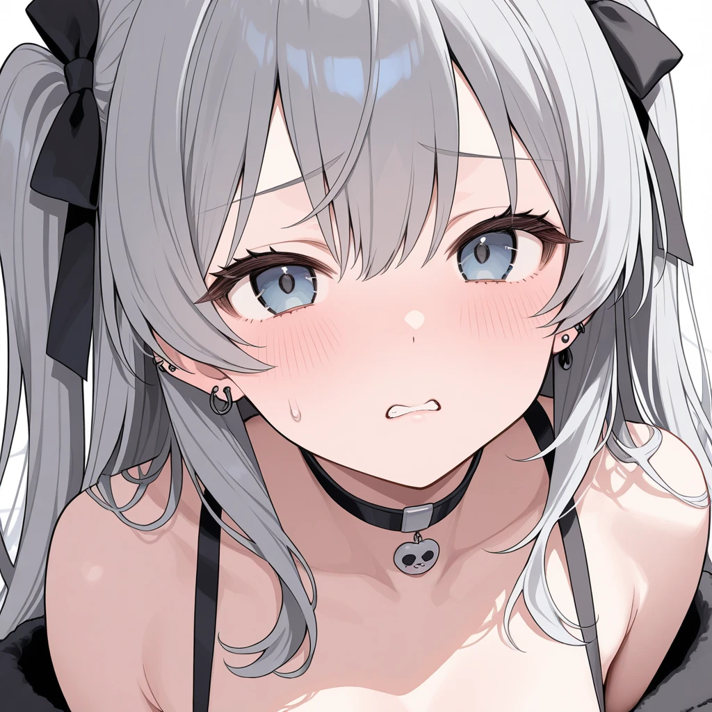 ((Don't put anything on your head))、(masterpiece)、(top-quality)、sologirl、(larynx)、(Saliva)、((Breathless))、(The mouth cap hangs)、(Open your mouth full)、look down from above、(Take a photo from the front)、Kamimei、独奏、delicated face、long eyeslashes、A dark-haired、Longhaire、medium cleavage、a room、Angle from the top、sexy underwear、perspiring、Thinness、Open your mouth wide to the maximum、put out the tongue、droops languidly、all-fours、A large amount of white yogurt on the chest and tongue