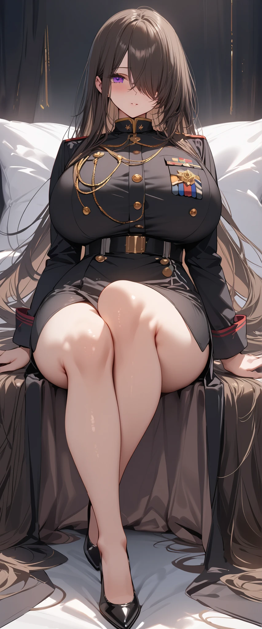 One Woman、A large number of people、Beauty、uniform、intimidating face、思い切り脚を広げてSitting on a man's face、Riding a horse on a man、Facesitting、military base、Female Officer、crowd、緑のuniform、Sitting on a man's face、Face sitting torture、beret、Tight Skirt、Military personnel、30 years old、Looking down at the viewer, long hair、Bangs, Highest quality, Focus on the thighs, smile,panties、bra、Plump thighs、Big Ass、Big y thighs are steaming between the legs 、ムレムレのKnee-high socks、Knee-high socks、Angle from directly below、Holding a whip、crowdを誘惑する、Acme convulsions、Obscene sound effects、Naughty sound effects、Facesitting