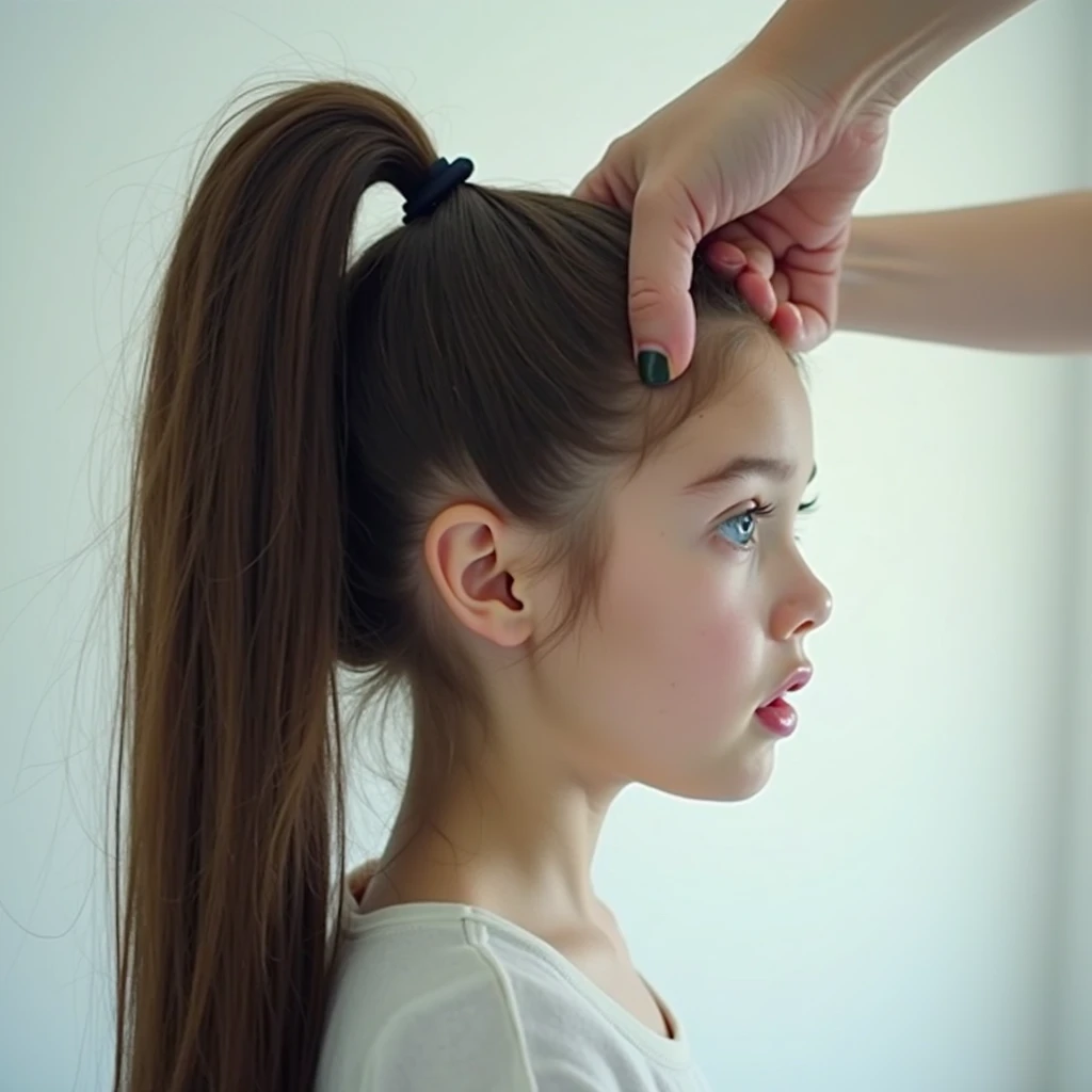 NEON HALO, CHILD GIRL BLONDE LONG HAIR, fundo vermelho,