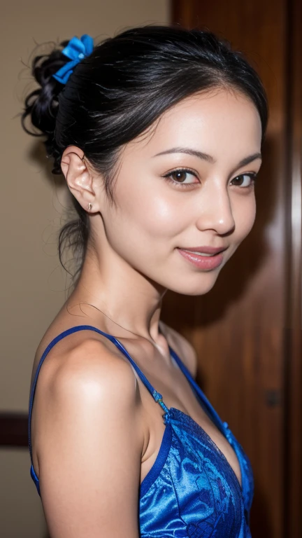a beautiful asian girl with medium round breasts, small tits, wearing earrings, trendy hairstyles, highly detailed, intricate details, realistic, photorealistic, cinematic lighting, vibrant colors, glowing skin, masterpiece, 8k, ultra-detailed