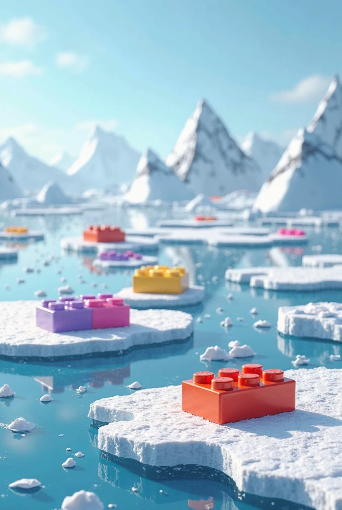 Use Ipi brick pack and create a creative add design, this back is come out throw a ice antarctica surface.