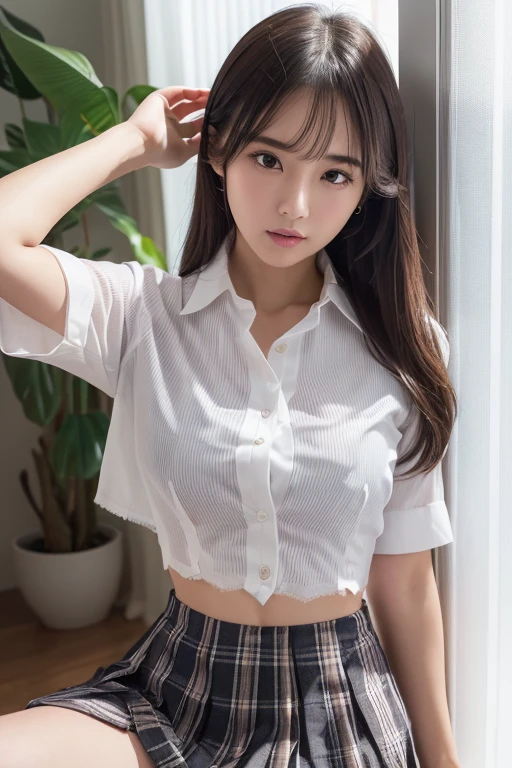 White shirt,skirt