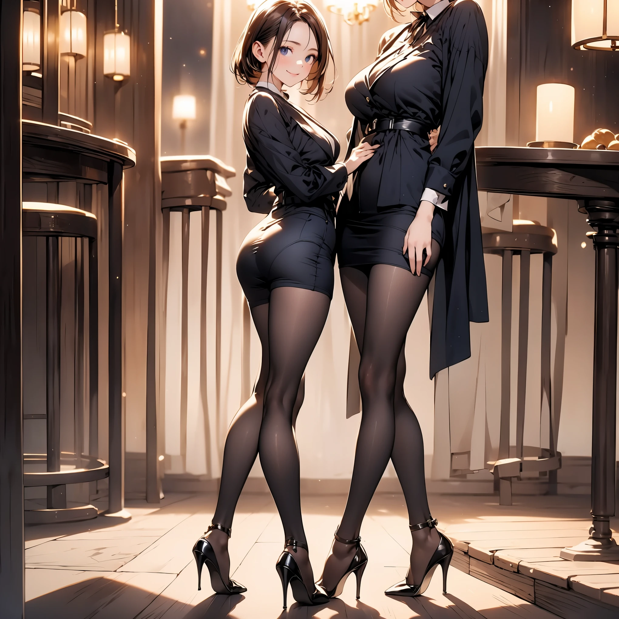 Masterpiece, Professional, High Definition - quality, sharp focus, perfect artwork, Best Illustration, trending on artstation, UHD, 4k, full body, NSFW
shadow of a voluptueous female short hair, standing in the between-door, in the dark, red light behind her
