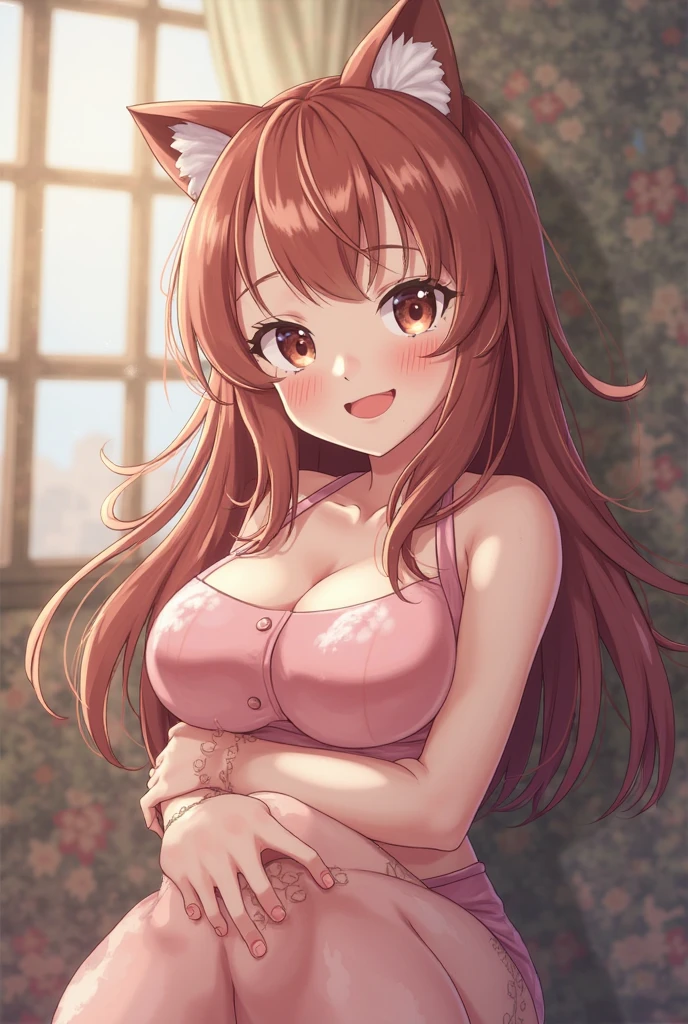 best quality,best resolution,(fluffy anthro furry :1.3),dog girl,pink eyes,glowing eyes,neon eyes,glistering eyes,brown long hair,light brown fur,dark blue sky,huge bluemoon,desire smile,open mouth,full face blush,heavy breath,very hot,heart eyes,heart expression eyes,shy pose,straddle viewer,low angle,front view,sexy pose, by by buta99, by chelodoy, by spikedmauler, by cervina7, solo, female, standing, looking at viewer, ((hair, snout)), smiling, lips, eyelashes, eyeliner, big breasts, cleavage, , light brown fur, pink eyes, sexy, long light brown hair, skinny, canine, pink, domestic dog, wavy hair, small waist, huge thighs, , big eyes, pink clothes, white mini skirt, huge , kawaii background
