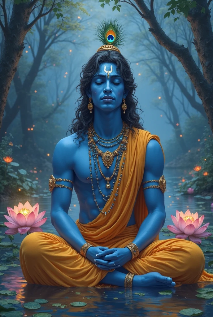 Lord siva 
in earth and watching the river 