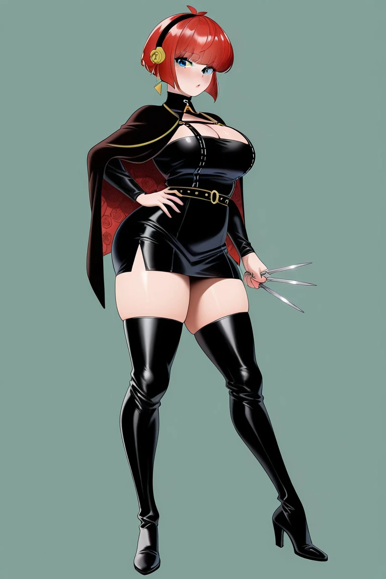 1girl, salute, black dollsuit, bottom view, black, red eyes, masterpiece, highly detailed,HDR,8k resolution, best quality, perfect face, beautiful face, beautiful eyes, ((perfect female body, narrow waist)), raven branwen, rwby, fullbody commission for, commission for high res, thicc, oc commission, full body xianxia, cel - shaded art style, fullbody pose, commission for, thick black line art, super detail, 4K, HD, highres, best quality, award winning, high quality, high details, super detail, textured skin, anatomically correct, ccurate, masterpiece, retina, UHD, hyper detail, hyper detailed face, thicc, biomechanical oppai, oppai, thicc, oppai proportions, nsfw, platform heels, bimbo, (massive lips: 1.3) and (silicon lips:1.3), thick lips, dollsuit, highly detailed face, ((best quality)), ((masterpiece)), (detailed),nsfw, photorealistic, ultra high res, intricate, hyperdetailed, (skindentation), detailed body , (detailed face:1.1), (outlined iris),  (hidrocor lenses), (perfect eyes), 4k, beautiful,  :1.3, (massive lips: 1.3) (parted lips:1.3) and (silicon lips:1.3), (thick lips:1.3), [symmetrical:0.8], detailed body , (detailed face:1.1), (outlined iris),  (hidrocor lenses), (perfect eyes), 4k, beautiful, (masterpiece:1.2), (best quality:1.2), :1.3, dollsuit, (massive lips: 1.3) and  (huge lips:1.3) (silicon lips:1.3) and (parted lips:1.3) and (lips filler:1.3), (thick lips:1.3), (large breasts:1.2)  and (huge breasts:1.2) , wide hips, thick thighs, anime, character, female, lora, extremely detailed, raven branwen, anime character, rwby, raven, raven branwen,