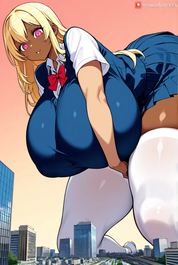 (high quality:1.2), extremely detailed, KyStyle,
igawa, 1girl, mature female, (dark-skinned female:1.1), dark skin, hands on hips, cityscape, night, cowboy shot,
seductive smile, half-closed eyes,
flipped hair, hair between eyes, blue eyes,
igawaoutfit, igawaoutfit, shiny clothes, fishnets, skin tight, impossible leotard, black leotard, highleg leotard, showgirl skirt, elbow gloves, covered navel, thighhighs
curvy, (((huge breasts:1.4))), large areolae,