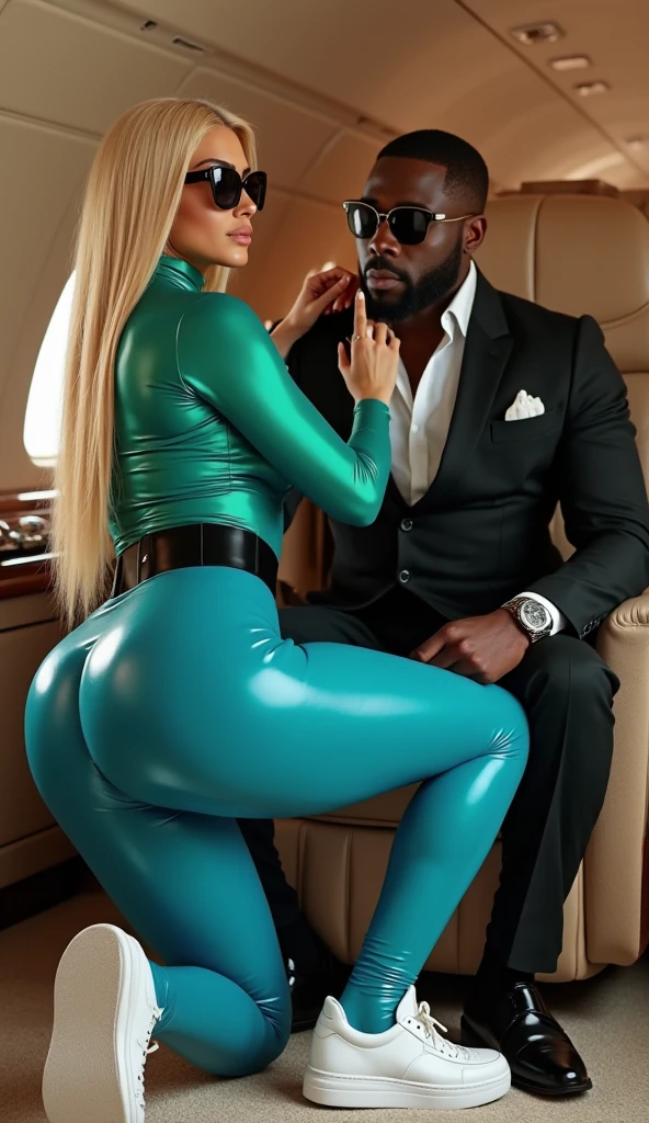 ((2heads)),1man,big bulge, feminine face, no body hair, no facial hair, bare necks, ((big bulge in crotch)),big bulge,erection noticeable,slim waist, slender torso, big lips, (tight sailor outfit), pantyhose,, ((thick thighs)),sitting, in the hull of a cruise ship,  backlit, looking at viewer, (masterpiece), (best quality:1.2), absurdres, intricate details, (highly detailed skin:1.2),