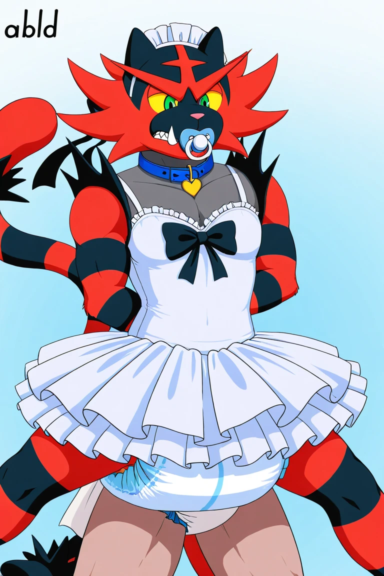 (((my little pony))), solo, white body, ((long maid costume)), ((seductive perky big butt)), radiant lighting, vibrant colors, whimsical atmosphere, 8K, high resolution, highly detailed, masterpiece, (glossy oiled body), ((shy face)), ((pony breasts)), (((cover photo for an sexy magazine:1.2))), lace stockings, (((long red hair))) (((red eyes))), (((white body))), ((panties aside))