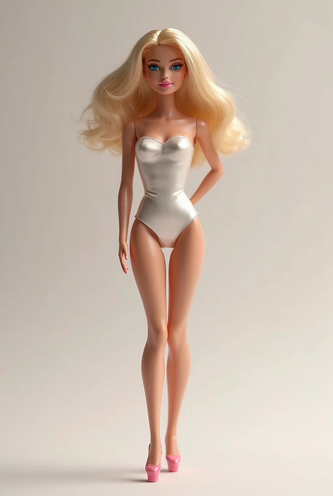 As a Barbie without clothes 
