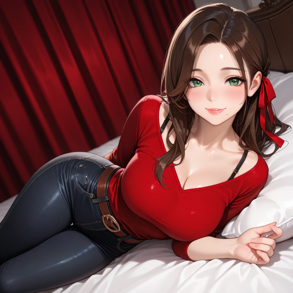 Claire Redfield de resident evil , in a sexy position, com a cereja na boca