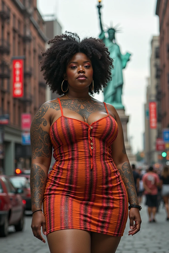 Black half fat with big tits