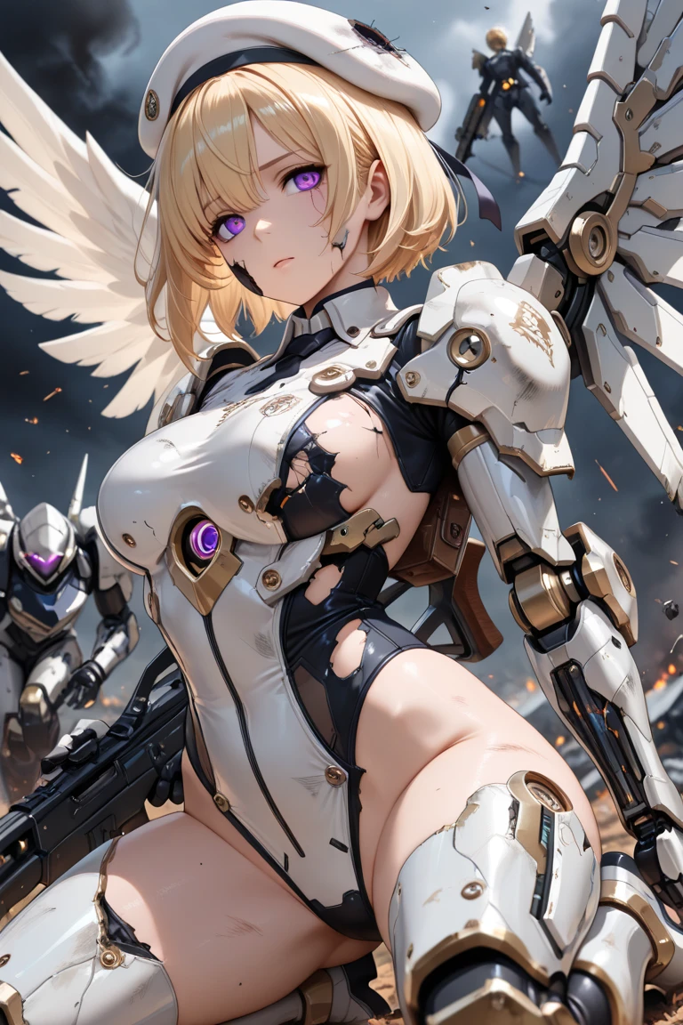 ellenmiramathers, ellen mira mathers formal, long hair, blonde hair, (purple eyes:1.1), jewelry,best quality,ultra detailed,solo,score_9, score_8_up, score_7_up, score_6_up, score_5_up, score_4_up, source_anime, 1girl,bodysuit,big breasts, full body, heavenly ass, heavenly breasts, big ass, no shoes, wearing heels, upset, cute, face, long legs, tight bodysuit, tight sleeves, black bodysuit, half-closed eyes, best quality, high resolution, unity 8k wallpaper,(beautiful detailed eyes:1.6), extremely detailed face, perfect lighting, extremely detailed CG, (perfect hands, perfect anatomy), simple background
