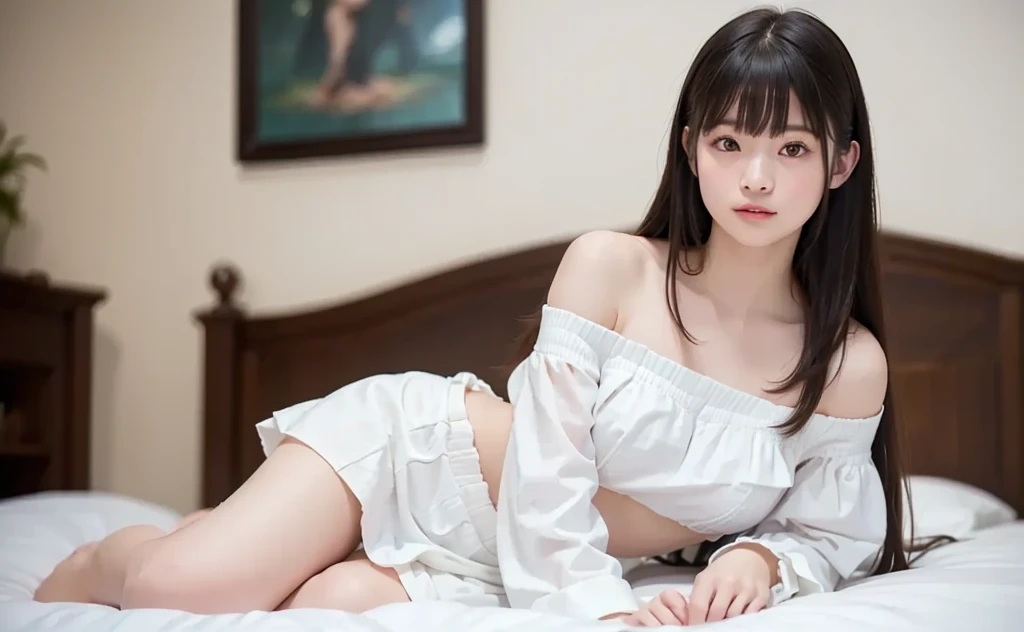 White camisole、skin、
