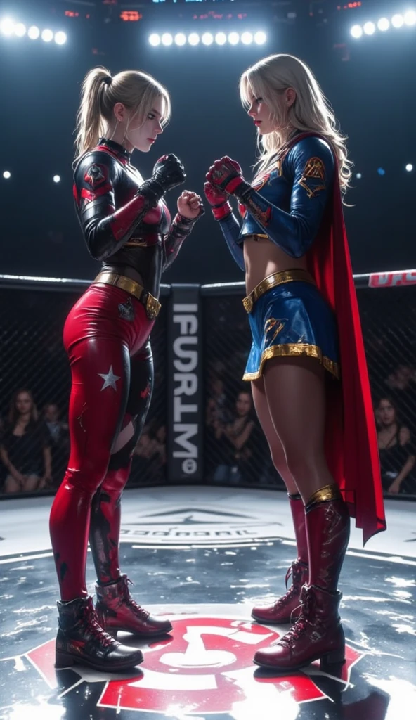 ))Batgirl)) ((very realistic)) ((grappling))