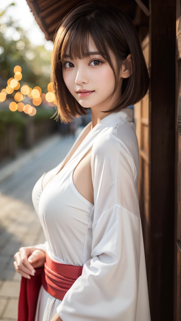 8k,Highest quality,(masterpiece:1.2),(Realistic),(Realistic:1.37),Ultra-high resolution,1 female college student,city,smile,Beautiful Eyes,Summer festival,(((Beautiful yukata))),Big Breasts,Perfect body,Perfect Fingers,Professional Lighting,gravure,Detailed face and skin texture,fine grain,RAW Photos