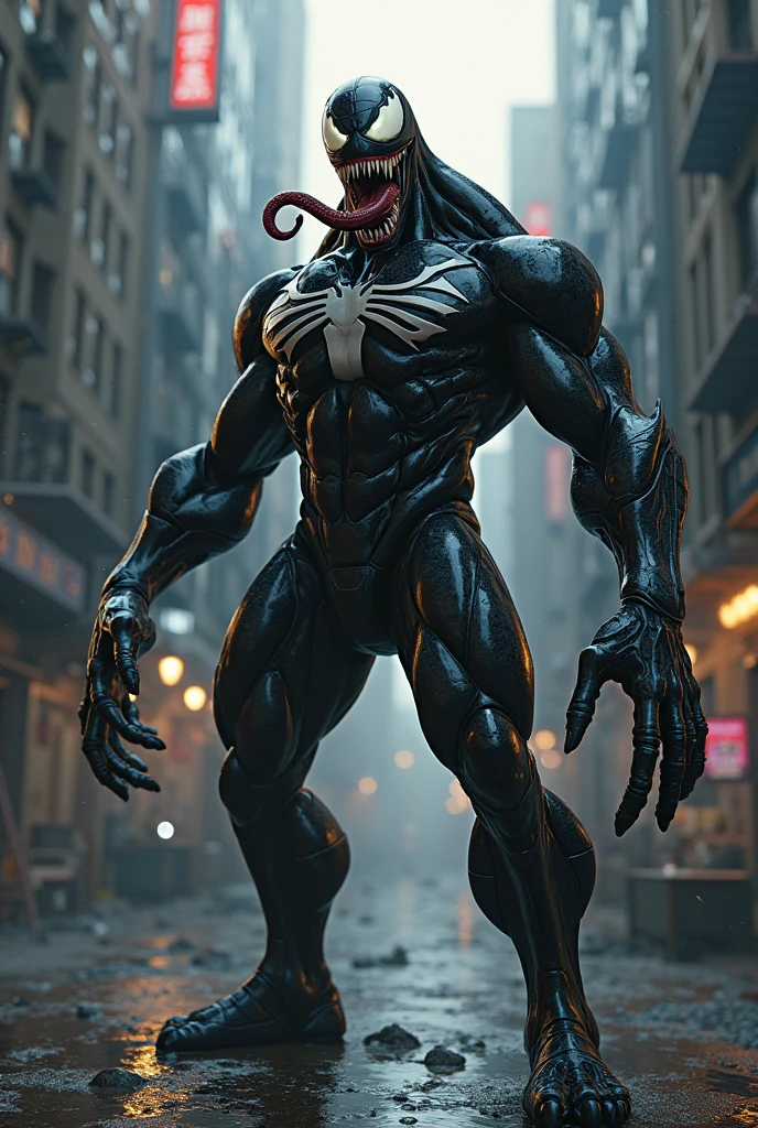 Draw a fusion of Venom and Baltan。The venom is strong、Leave the chest pattern