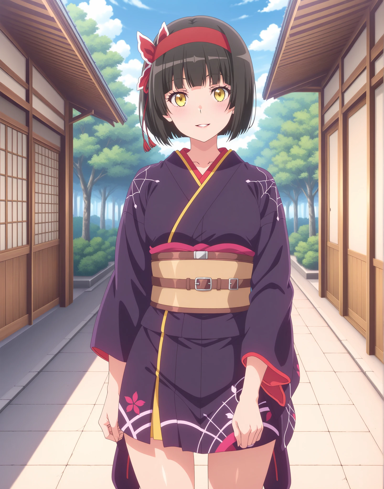 (((pixel-perfect, detail-perfect))), solo, 1girl, makoto kikuchi, kimono, grin, (girl rides on top of guy perfectly:1.3), (girl having ???:1.9), outside, looking at viewer, smile, sad eyebrows, night sky,