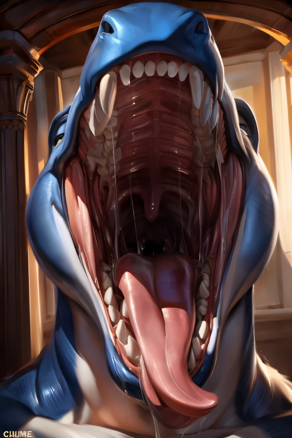 Feral, furry, panting, dragon,  detailed legs, , 1 tongue, 1 big dick , 1 anus, 2 testicles, detached 1 tail, , after orgasm, vivid colors, realistic , white background, cum in ass, cum on floor, cum on dick   , realistic dick, horny