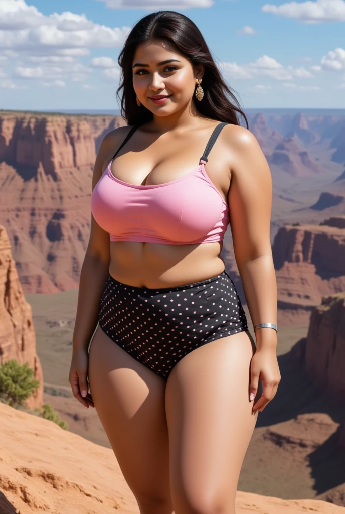 ((Best Quality, 8K, Masterpiece: 1.3)), Chubby woman smile ((best quality)), ((masterpiece)), (detailed), perfect face, USA woman fat in a dark-blue shirt and blue denim skirt walking down a street, thicc, she has a jiggly fat round belly, bbwchan, wearing tight sexy clothes, skinny waist and thick hips, widest hips, her belly is fat and round, soft curvy shape, hyperrealistic full figure, wearing a cute top, wide hips, cropped shoulders,Bare belly,(big assa:0.7),show legs,, thicc, beautiful thick female, beautiful curvy female,, Tall and tall,clear curvy details, curvy hourglass figure, alluring plus sized model, bbwchan, Voluptious body, Curvy model, Curvy body, Be red in the face, 1girll fat , a matural female, A MILF, the golden ratio,(Kpop idol),(Oil skin:1.2),(Oil skin:1.1) background High quality, HD, realistic, HDR. mountain refuge in grey stone, blends into the panoramic view of the mountain, spring landscape (green and flowery), edelweiss, lake, stream that winds, sunset, cool breeze. welcome mountaineers and hikers.