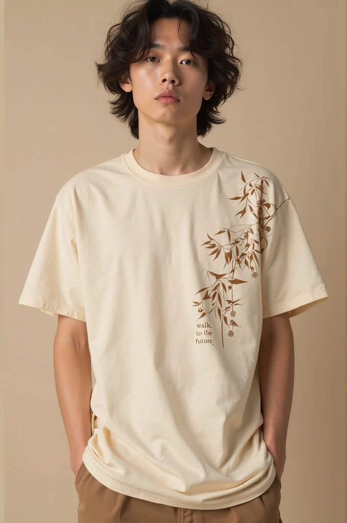A young male twinks, 19 years old, with a cute angel face, with makeup and black hair, wearing a luxurious, long-sleeved, white shirt and brown medieval pants. Behind him is a blackboard with the neurons of the brain written on it, and he looks proudly with an innocent face.