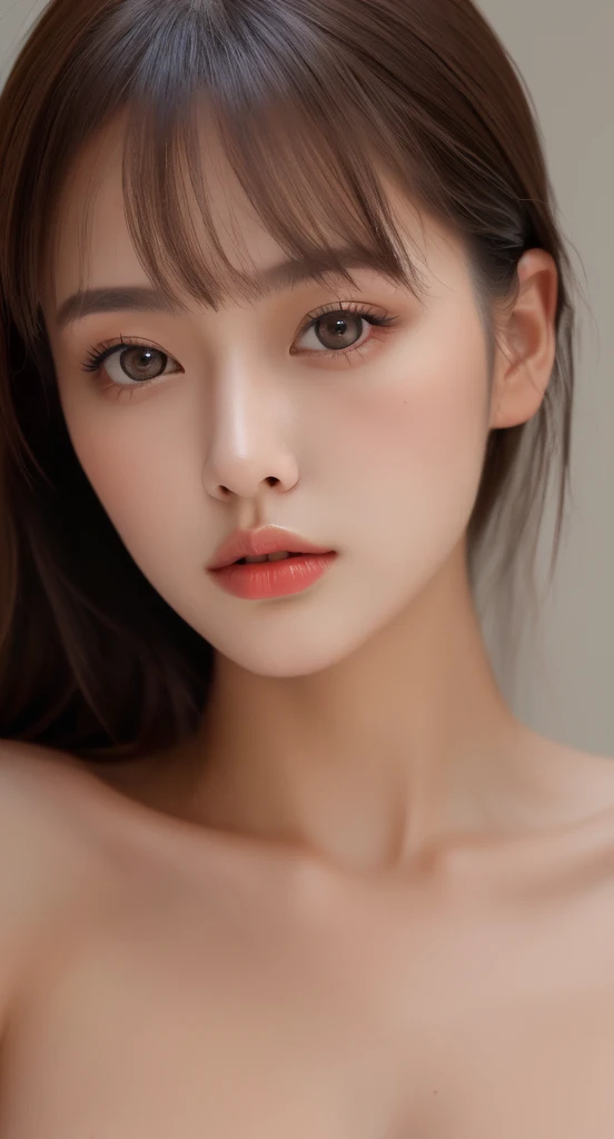 ((Top Quality, 8k, Masterpiece: 1.3)), 1 Woman, Slender Beautiful Girl: 1.3, Colossal: 1.2, Seductive Pose, Bedroom, Ultra Detailed Face, High Detailed Lips, Detailed Eyes, Double Eyelids, Full Body, Big, Ultra Real