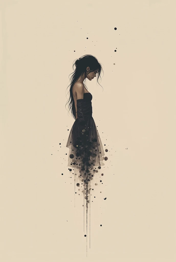 Broken, minimalistic digital artwork with the influence Luis Miranda, jeremy mann, Jeffrey Catherine Jones, conceptual art, painting, illustration, photo