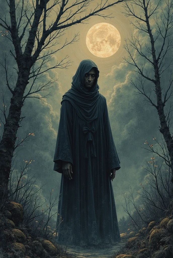 tarot card hanged man, muted colours, 8k quality, flat drawing, gothic style, text in the centre above "XI", text in the centre below "Hanged Man"