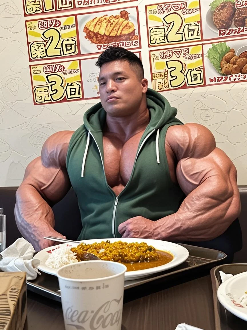 1 sexy Asian young man with semi-short black hair that covers half of his face, he is super strong with a lot of muscle., completamente desnudo, utiliza un diminuto mandil muy transparente y revelador, rol de chef, traje sexi, cuerpo aceitoso cuerpo velludo.