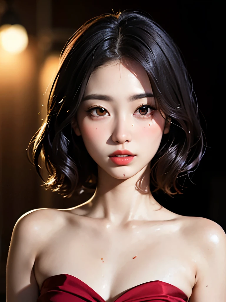 (Browsing Caution:1,4),Mix 4, (8K, RAWphotograph, Highest quality, Tabletop: 1.45), (Realistic, Realistic: 1.37),illumination, night, プロのillumination, photographn mapping, Radio City, Physically Based Rendering, Gradient Brunette, 高品質のphotograph, High resolution, 1080P, (Detailed facial depiction), (Detailed description of the hand), (Delicate CG), Extreme light and shadow, Rich details, (Detailed facial features), (Highest quality), Look in front of you, Highly detailed face, Highly detailed lips,  超High resolution, (truth: 1.4), photograph, 1 Girl, [(sad)],  , Thin limbs, movie, Cool pose, I Cup, Highest qualityな完璧なボディ, photographのような, (1 Girl: 1.3), Perfect balance, (Huge, Perfect breasts, Areola),(Realistic, Realistic:1.37),One Girl, Cowboy Shot,Professional Lighting, Photon Mapping, Radio City, RAWphotograph、(Realistic:1.4)、Octane Rendering、Complex 3D rendering with ultra-detail, Studio Soft Light, Rim Light, Crisp details, Super detailed, Realistic skin texture, detailed aspects, Beautiful details in the eyes, Highly detailed CG Unity 16k wallpaper, Compensate, (Detailed Background:1.2),Highest quality, 超High resolution, Tabletop, One Girl, One Girl,alone, Upper Body,Show Viewer, White Background, Multicolored Hair, Compensate , Lips parted, Black Lips, eyeliner, Gothic, Goth Girl,((Light on the face:1.2)),((movie照明:1.2)),(Photorealism:1.4),((30 piercings in left ear)),((necklace)),((A woman who is always smiling)),((nightのプールサイド:1.4)),((Facial lighting:1.1)),((Face close-up:1.2)),((Delicately draw the face:1.2)),(Very short bob hair:1.5),,(((Completely naked))),(((nsfw)))
