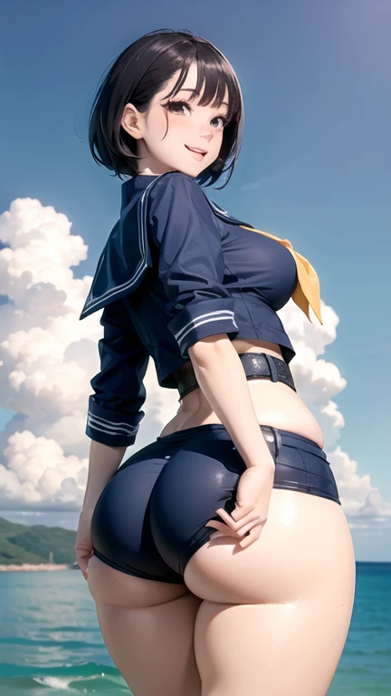 (Absurd, High resolution, formula wallpaper, Poster), (masterpiece, Highest quality:1.2), (figure, Realistic), (Perfect detail, Most detailed, Very detailed), Dramatic Light, Ami Mizuno, (Sailor Mercury, Neck ribbon, Blue Hair, short hair, Circlet, jewelry, Crescent-shaped earrings), At the bed, naked, Big Breasts, spread legs, spread pussy, nsfw,(ecstasy:1.3), (pussy juice:1.3), (Sweat:1.3), Blowjob:1.3, Sucking penis:1.5, View your viewers, break (masterpiece:1.2), Highest quality, High resolution, unity 8k wallpaper, (figure:0.8), (Beautiful attention to detail:1.6), Very detailed顔, Perfect lighting, Very detailedCG, (Perfect hands, Perfect Anatomy),((At the Beach:1.3)),((Palm tree)), ((bikini)), Very big ass, Big Ass, Big Butt, ((back shot:1.3))