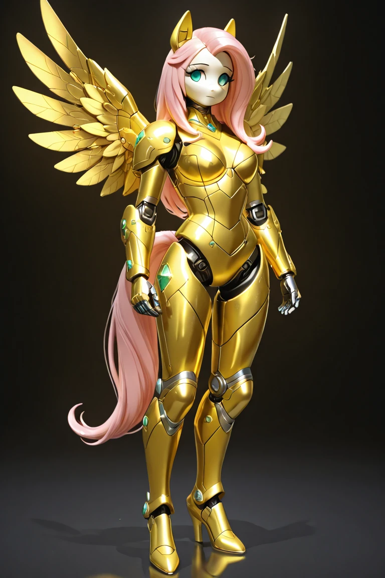 (8k, best quality, masterpiece:1.2), (realistic, photo-realistic:1.37), ultra-detailed,((( 1 girl))),solo,beautiful detailed sky,(nose blush),(smile:1.15),(closed mouth) small breasts,beautiful detailed eyes,(shirt:1.1), ((full body)),standing , sexy, cute, (((A 10 year old girl with short hair green eyes gold hair like angel, Girl has machine wings, Wearing sexy gold micro armor, Robot wings)) 