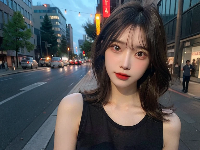 mix4, (8k, RAW photo, best quality, masterpiece: 1.45), (realistic, photorealistic: 1.37), one girl, cute, cityscape, night, rain, wet, professional lighting, photons mapping, radiosity, physically based rendering, gradient black hair, gray hair, short curly hair, handsome, girl, lace(((Deep V-neckline)))slip dress, top quality photo, high res, 1080p, (clear face), (detailed face description), (detailed hand description), (masterpiece), (exquisite CG), extreme light and shadow, disheveled hair, master work, rich details, (fine facial features), (highest quality photo), (masterpiece), (detailed eyes), look in front of you eyes, fine clavicle, ((big breasts, huge areola)),(((areola_slip))),((puffy areolae)),((sideboob)),(underboob),(((collar))),earrings,cleavage,(NSFW:1.2)