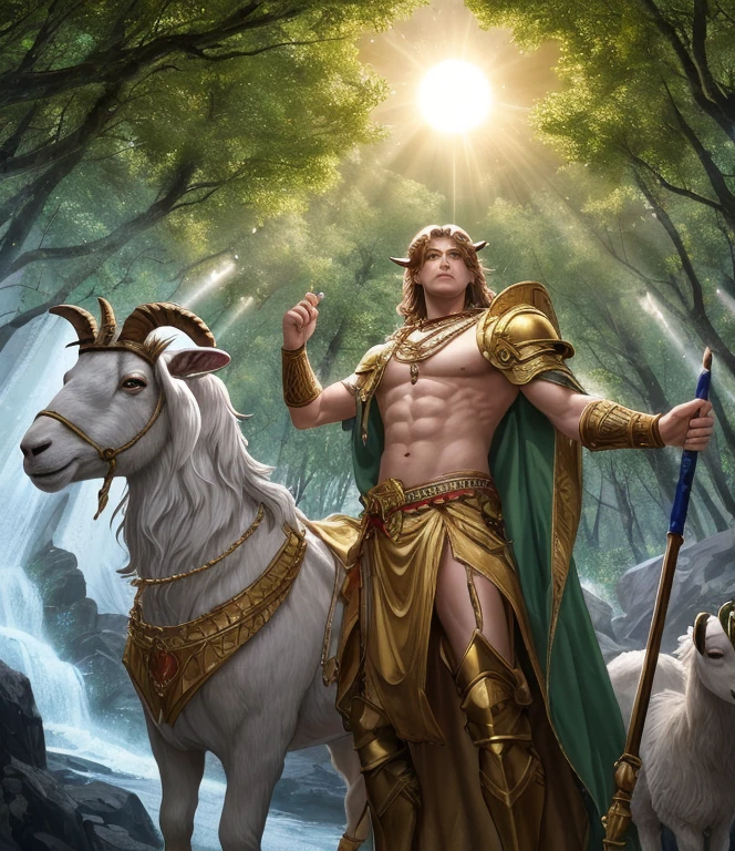 (absurdres, masterpiece, best high quality image epic artwork, high fantasy genre, carefully detailed image, carefully detailed textures, animalistic character, fantasy animal artwork, anthropomorphic, real animal features, solo animal character, front view)
{{((1anthropomorphic-animal: adult male white-minotaur: ((white bull head, real white bull face, bull's blue-horns, bull red eyes, bull's black nose, white bull ears, white bull mouth, bull white lips), (white minotaur male muscular bull body, minitaur white fur, white bull arms, white bull hands with five blue finger hooves), (white bull strong legs, white bull feet-hooves)), ((red greek coat, yellow greek pants, golden wristbands)), (standing confident but calmed, bull serious face, protector demeanor), (greek spartan city, ancient greek towers, blue greek floor, sunny cloudy sky))}}