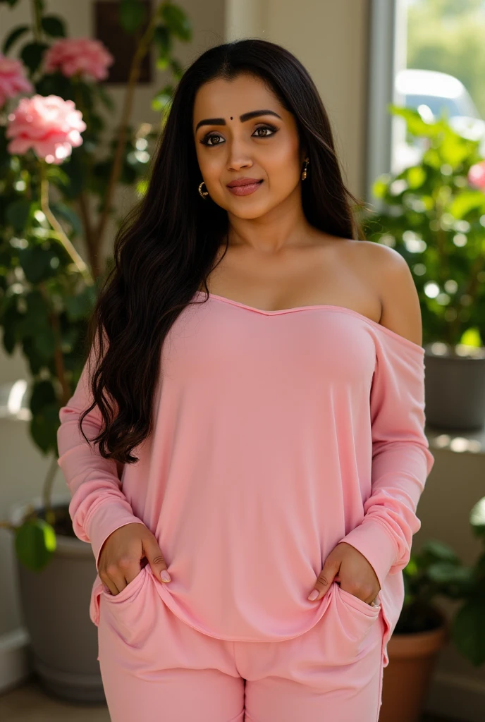 A hot Indian nurse with big  wearing a pink bunny suit (big boobs . Boig ass)