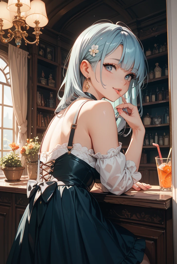 (((Masterpiece))),(((Super Detail))),(((in 8K))),(((best composition))),(((Rim lighting,Fireglow effect,deep shadow))),solo,(Hatsune Miku:1.0),Beautiful fingers,Detailed finger features,(Detailed hair features:1.7),(Dynamic and sexy bending pose:1.3),detailed facial features,detailed clothes features, (perky chest:1.1), (pointed chest:1.3), delicate beautiful face, Bright blue eyes, cute eyes, sparkling eyes, Big eyes, beautiful detailed eyes,double bun with glittering hair ornament,(super detailed glossy skin:1.3),slender body,(small breasts:1.2), (perky chest:1.2),goddess smile,((with sparkling eyes and a contagious smile)),beautiful posture,have a cup of coffee,black hair, green eyes, dress, bare shoulders, jewelry, collarbone, sidelocks, hairband, earrings, indoors, off shoulder, sweater, arms behind back, plant, short hair with long locks, white hairband, off-shoulder dress, sweater dress, off-shoulder sweater, red sweater, big side hair, very long side hair,seductive cleavage:1.1,beautiful glossy legs,shiny red high heels,lifting dishes with cakesd,in a french restaurant,hustle and bustle,rising steam of a coffee,looking at viewer,