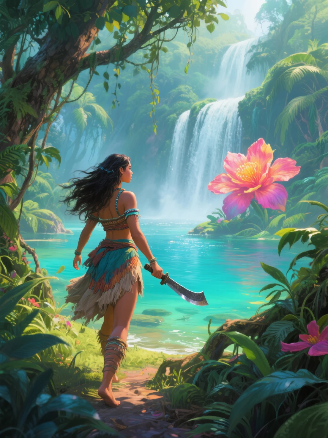 "(by Greg Rutkowski: 1.2), (masterpiece), ((best quality)), extremely delicate and beautiful, illustration, (fantasy landscape), A mesmerizing fantasy landscape with enchanting elements blending seamlessly. ((Macalania woods from final fantasy X)), A sense of tranquility and wonder fills the air, inviting exploration and discovery. Providing a distant view that captures the grandeur and atmosphere. From Brian Froud and Carne Griffiths and Wadim Kashin and John William Waterhouse, 8K post-production, high resolution, hyperdetailed, depth of field, HDR, intricate"